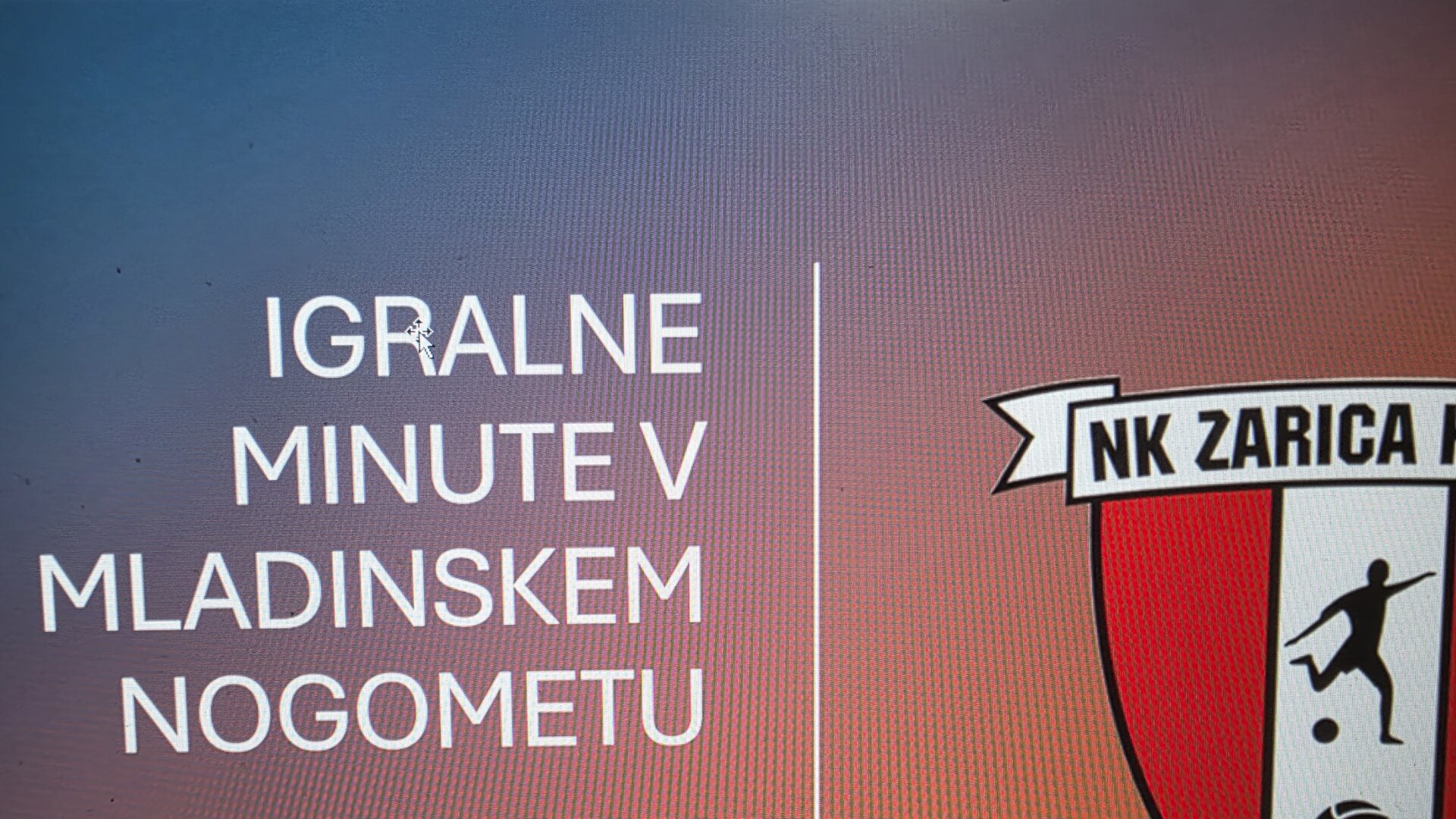 SREČANJE S STARŠI: IGRALNE MINUTE V MLADINSKEM NOGOMETU